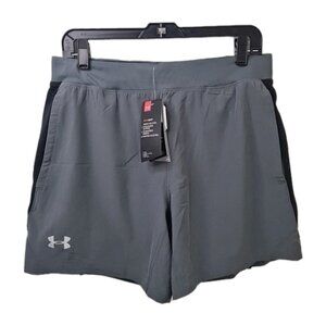 Under Armour Speedpocket Men's Gray Athletic Shorts Sportswear Size L